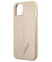 Guess case for iPhone 14 Plus 6,7&quot; GUHCP14MPSATLE beige hardcase Saffiano Triangle Logo 3666339065416