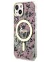 Guess case for iPhone 14 6,1&quot; GUHMP14SHCFWSP pink hardcase Magsafe IML Flower 3666339115555