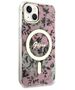 Guess case for iPhone 14 6,1&quot; GUHMP14SHCFWSP pink hardcase Magsafe IML Flower 3666339115555