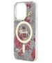 Guess case for iPhone 14 Pro 6,1&quot; GUHMP14LHCFWSA khaki hardcase Magsafe IML Flower 3666339115616