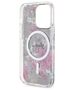 Guess case for iPhone 14 Pro 6,1&quot; GUHMP14LHCFWSA khaki hardcase Magsafe IML Flower 3666339115616