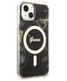 Guess case for iPhone 14 6,1&quot; GUHMP14SHTMRSK black hardcase Magsafe IML Golden Marble 3666339115753