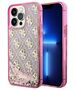 Guess case for iPhone 14 Pro 6,1&quot; GUHCP14LLC4PSGP pink hardcase Liquid Glitter 4G Translucent 3666339116255