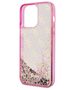 Guess case for iPhone 14 Pro 6,1&quot; GUHCP14LLC4PSGP pink hardcase Liquid Glitter 4G Translucent 3666339116255