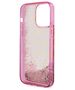 Guess case for iPhone 14 Pro 6,1&quot; GUHCP14LLC4PSGP pink hardcase Liquid Glitter 4G Translucent 3666339116255