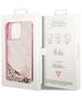 Guess case for iPhone 14 Pro 6,1&quot; GUHCP14LLC4PSGP pink hardcase Liquid Glitter 4G Translucent 3666339116255