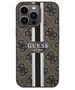 Guess case for iPhone 13 Pro 6,1&quot; GUHMP13LP4RPSW brown harcase Magsafe 4G Printed Stripes 3666339119751