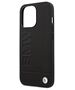 BMW case for iPhone 14 Pro 6,1&quot; BMHMP14LSLLBK black hard case Signature Logo Imprint MagSafe 3666339072209