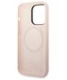 Guess case for iPhone 14 Pro Max 6,7&quot; GUHMP14XSBPLP pink hard case Liquid Silicone Logo Plate MagSafe 3666339070335