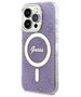 Guess case for iPhone 14 Pro 6,1&quot; GUHMP14LH4STU purple hard case 4G MagSafe 3666339118242