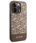 Guess case for iPhone 14 Pro 6,1&quot; GUHMP14LHGCFSEW brown hard case GCube Stripes MagSafe 3666339112486