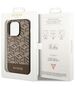 Guess case for iPhone 14 Pro 6,1&quot; GUHMP14LHGCFSEW brown hard case GCube Stripes MagSafe 3666339112486