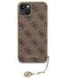 Guess case for iPhone 15 Plus 6.7&quot; GUHCP15MGF4GBR brown hardcase 4G Charms Collection 3666339171636