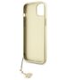 Guess case for iPhone 15 Plus 6.7&quot; GUHCP15MGF4GBR brown hardcase 4G Charms Collection 3666339171636