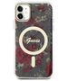 Guess case for iPhone 11 / Xr 6.1&quot; GUHMN61HCFWSA khaki hardcase Flower MagSafe 3666339126759