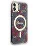 Guess case for iPhone 11 / Xr 6.1&quot; GUHMN61HCFWSA khaki hardcase Flower MagSafe 3666339126759