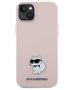 Karl Lagerfeld case for iPhone 15 Plus 6,7&quot; KLHCP15MSMHCNPP pink HC SILICONE C METAL PIN 3666339166243