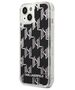 Karl Lagerfeld case for iPhone 14 Pro 6,1&quot; KLHCP14LLMNMS silver HC Liquid Glitter Monogram 3666339076290