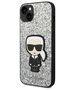 Karl Lagerfeld case for iPhone 14 Pro Max 6,7&quot; KLHCP14XGFKPG silver HC Glitter Flakes Ikonik 3666339077426