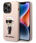 Karl Lagerfeld case for iPhone 14 Pro 6,1&quot; KLHCP14LSNIKBCP pink hard case Silicone NFT Ikonik 3666339098636