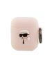 Karl Lagerfeld case for Airpods 1 / 2 KLA2RUNIKP white 3D Silicone NFT Karl 3666339087869