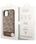 Guess case for iPhone 14 Plus 6,7&quot; GUHMP14MHGCFSEW brown harcase Magsafe Gcube PU Stripes 3666339112479