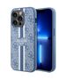 Guess case for iPhone 14 Pro Max 6,7&quot; GUHMP14XP4RPSB blue hardcase Magsafe 4G Printed Stripes 3666339120009