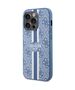 Guess case for iPhone 14 Pro Max 6,7&quot; GUHMP14XP4RPSB blue hardcase Magsafe 4G Printed Stripes 3666339120009