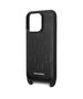 Karl Lagerfeld case for iPhone 14 Pro 6,1&quot; KLHCP14LSTMMK black hardcase Monogram Plaque Logo Strap 3666339093259