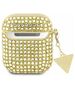 Guess case for AirPods 1 / 2 GUA2HDGTPD gold Rhinestone Triangle Charm 3666339120634