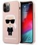 Karl Lagerfeld case for iPhone 12 Mini 5,4&quot; KLHCP12SSLFKPI light pink hard case Silicone Iconic 3700740493106