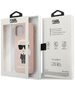 Karl Lagerfeld case for iPhone 12 Mini 5,4&quot; KLHCP12SSLFKPI light pink hard case Silicone Iconic 3700740493106