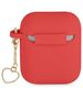 Guess case for Airpods / Airpods 2 GUA2LSCHSR red Silicone Heart Charm 3666339039097