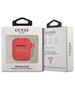 Guess case for Airpods / Airpods 2 GUA2LSCHSR red Silicone Heart Charm 3666339039097