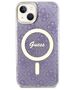 Guess case for iPhone 14 6,1&quot; GUHMP14SH4STU purple hardcase Magsafe IML 4G 3666339127190