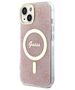 Guess case for iPhone 14 Pro 6,1&quot; GUHMP14SH4STP pink hardcase Magsafe IML 4G 3666339127220