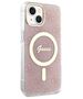 Guess case for iPhone 14 Pro 6,1&quot; GUHMP14SH4STP pink hardcase Magsafe IML 4G 3666339127220