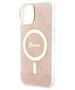 Guess case for iPhone 14 Pro 6,1&quot; GUHMP14SH4STP pink hardcase Magsafe IML 4G 3666339127220