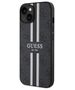 Guess case for iPhone 14 Plus 6,7&quot; GUHMP14MP4RPSK black harcase Magsafe 4G Printed Stripes 3666339119683