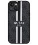 Guess case for iPhone 14 Plus 6,7&quot; GUHMP14MP4RPSK black harcase Magsafe 4G Printed Stripes 3666339119683