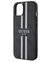 Guess case for iPhone 14 Plus 6,7&quot; GUHMP14MP4RPSK black harcase Magsafe 4G Printed Stripes 3666339119683