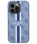 Guess case for iPhone 14 Pro 6,1&quot; GUHMP14LP4RPSB blue hardcase Magsafe 4G Printed Stripes 3666339119997