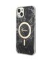 Guess set case + charger for iPhone 14 Plus 6,7&quot; GUBPP14MHMEACSK black hard case Marble MagSafe 3666339103125