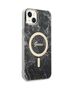 Guess set case + charger for iPhone 14 Plus 6,7&quot; GUBPP14MHMEACSK black hard case Marble MagSafe 3666339103125