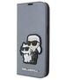 Karl Lagerfeld case for iPhone 14 Pro 6,1&quot; KLBKP14LSANKCPG silver Saffiano Karl & Choupette 3666339122843