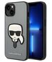 Karl Lagerfeld case for iPhone 14 Pro Max 6,7&quot; KLHCP14XSAPKHG silver PU Saffiano case with Karl Head Patch 3666339077105