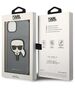 Karl Lagerfeld case for iPhone 14 Pro Max 6,7&quot; KLHCP14XSAPKHG silver PU Saffiano case with Karl Head Patch 3666339077105