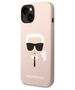 Karl Lagerfeld case for iPhone 14 Plus 6,7&quot; KLHCP14MSLKHLP pink HC Silicone Karl Head 3666339085452