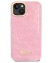 Guess case for iPhone 14 Plus 6,7&quot; GUHCP14MHGCRHP pink hardcase Croco Collection 3666339082932