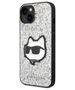 Karl Lagerfeld case for iPhone 14 Plus 6,7&quot; KLHCP14MG2CPS silver hardcase Glitter Choupette Patch 3666339099442